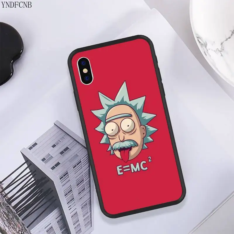 Чехол для телефона YNDFCNB Rick E = MC iPhone 11 pro XS MAX 8 7 6 6S Plus X 5 5S SE XR мягкий чехол из