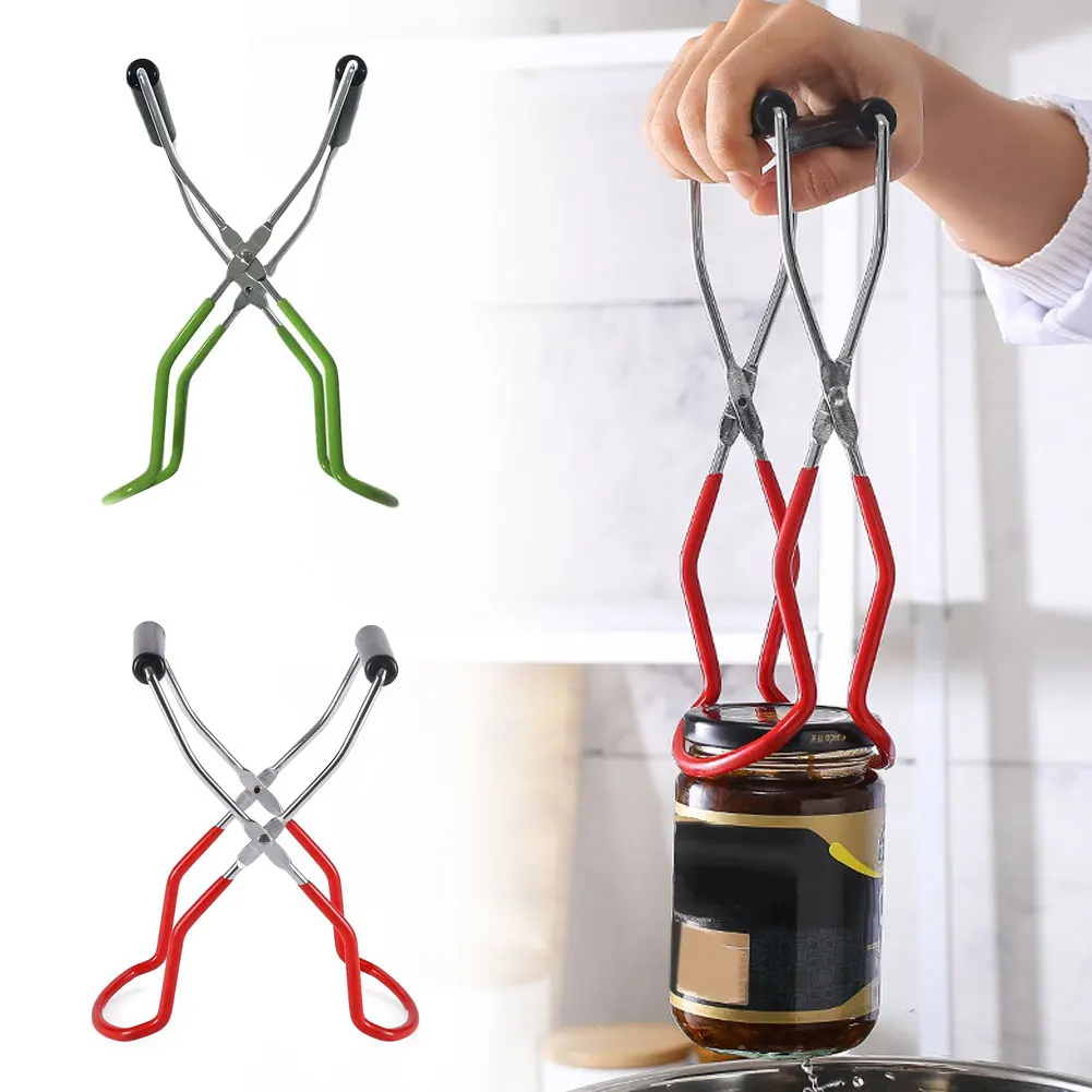 Stainless Steel Canning Tongs Handle Anti-scalding Lifter Household Non-slip Jar Glass Bottle Holder For Kitchen gadgets Tools
Stainless Steel Canning Tongs Handle Anti-scalding Lifter Household Non-slip Jar Glass Bottle Holder For Kitchen gadgets Tools