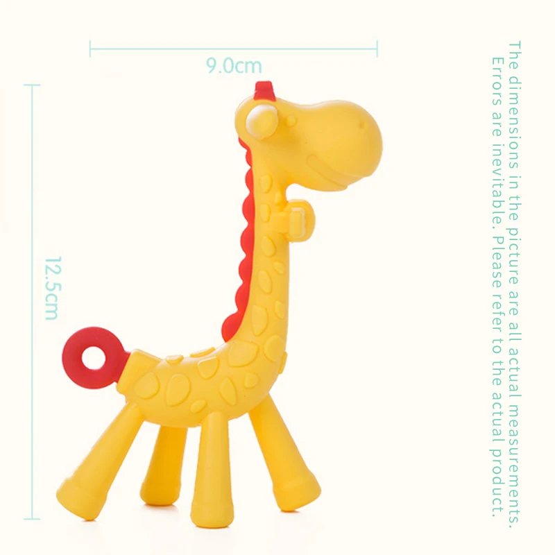 1Pc Cute Silicone Teethers Giraffe Cartoon Baby Ring Teether BPA Free Silicone Chew Charms Baby Teething Teeth Xmas Gift Toys
1Pc Cute Silicone Teethers Giraffe Cartoon Baby Ring Teether BPA Free Silicone Chew Charms Baby Teething Teeth Xmas Gift Toys