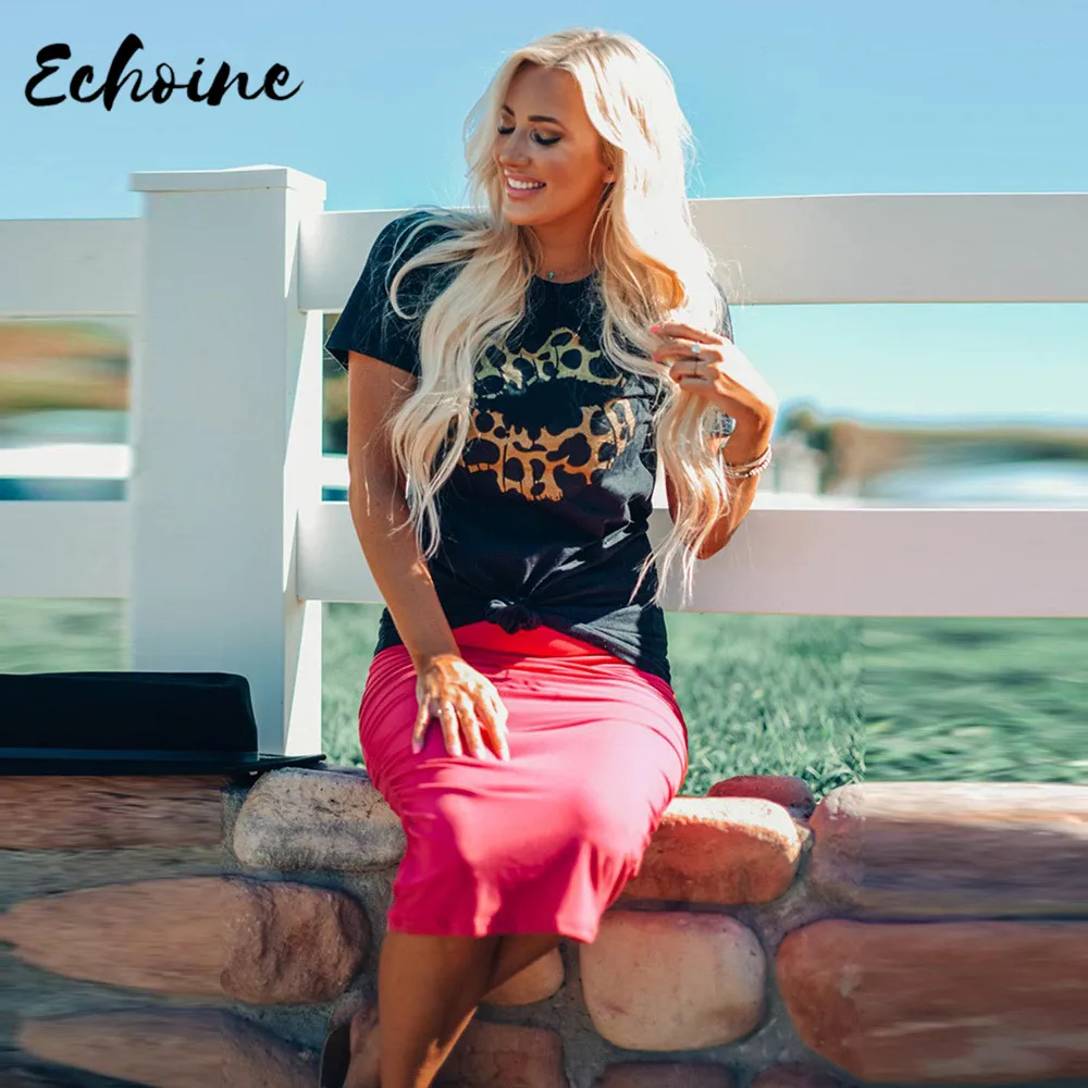 Echoine Women Fashion Leopard lips Print Short Sleeve T Shirts Top Summer Casual Solid O Neck Pullover Top Outfits New Hot Sale
Echoine Women Fashion Leopard lips Print Short Sleeve T Shirts Top Summer Casual Solid O Neck Pullover Top Outfits New Hot Sale