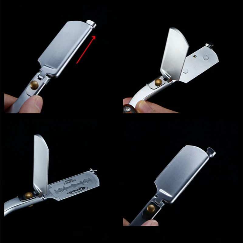 Stainless Steel Folding Hairdressing Razor Silver Blade Mecarta Wood Handle Facial Eyebrow Straight Shaving Shaver Y0511
Stainless Steel Folding Hairdressing Razor Silver Blade Mecarta Wood Handle Facial Eyebrow Straight Shaving Shaver Y0511