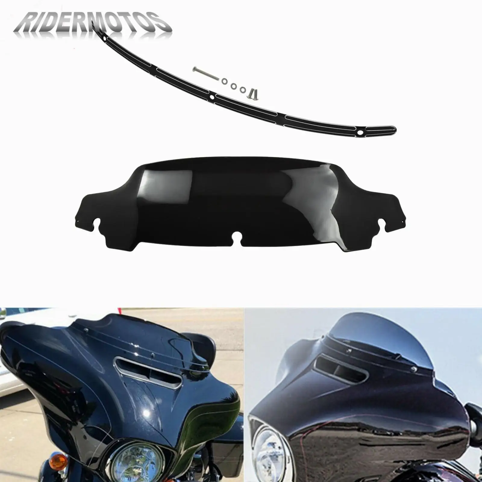 5''Motorcycle Wave Windshield Upper Fairing Windscreen+Windshield Trim CNC Windscreen Trim For Harley Touring Street Glide 14-Up
5''Motorcycle Wave Windshield Upper Fairing Windscreen+Windshield Trim CNC Windscreen Trim For Harley Touring Street Glide 14-Up