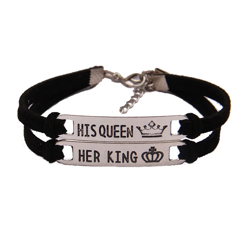 1/2 pcs Couple Bracelet Black Classic Lover Stainless Steel Jewelry Party Daily Gift His Queen Her King
1/2 pcs Couple Bracelet Black Classic Lover Stainless Steel Jewelry Party Daily Gift His Queen Her King
