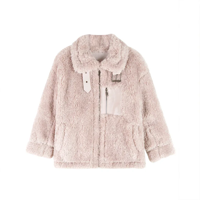 Autumn/winter 2019 new south Korean version stand collar lamb sweater fur body coat fashionable all go with famous lady blouse
Autumn/winter 2019 new south Korean version stand collar lamb sweater fur body coat fashionable all go with famous lady blouse