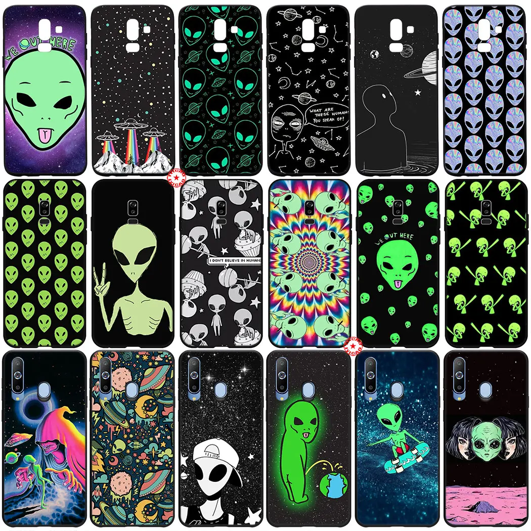 Y6 Alien Believe НЛО Мягкий силиконовый чехол для Samsung Galaxy M30 M20 M10 A6 J4 J6 Plus Core A7 A8 A9 J7 Duo