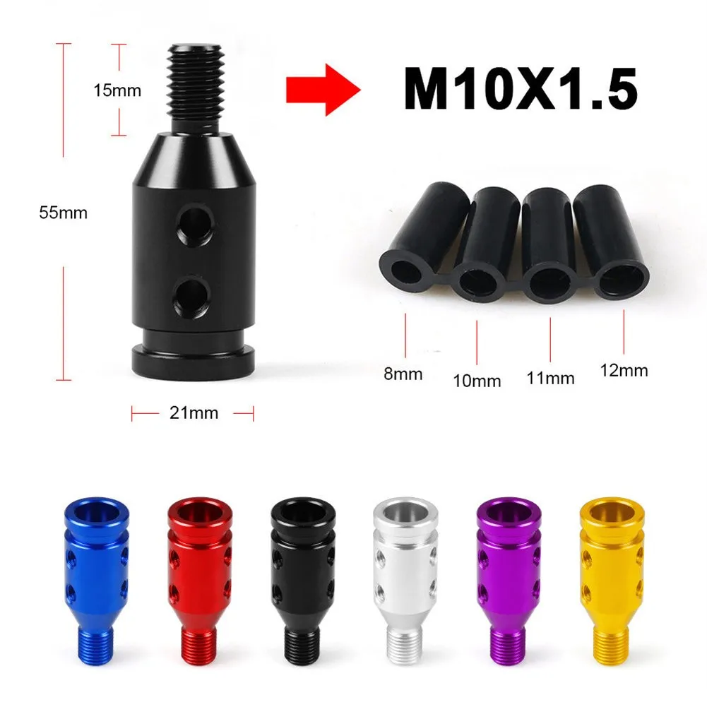 Universal Car Gear Shift Knob Adapter M10x1.5 Threaded Manual Transmission Gear Shifter For BMW VW Fiat
Universal Car Gear Shift Knob Adapter M10x1.5 Threaded Manual Transmission Gear Shifter For BMW VW Fiat