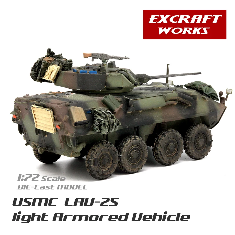 EXCRAFT WORKS 1/72 U.S. Marine Corps LAV-25 Armored Vehicle LAV25 Infantry Combat Vehicle
EXCRAFT WORKS 1/72 U.S. Marine Corps LAV-25 Armored Vehicle LAV25 Infantry Combat Vehicle