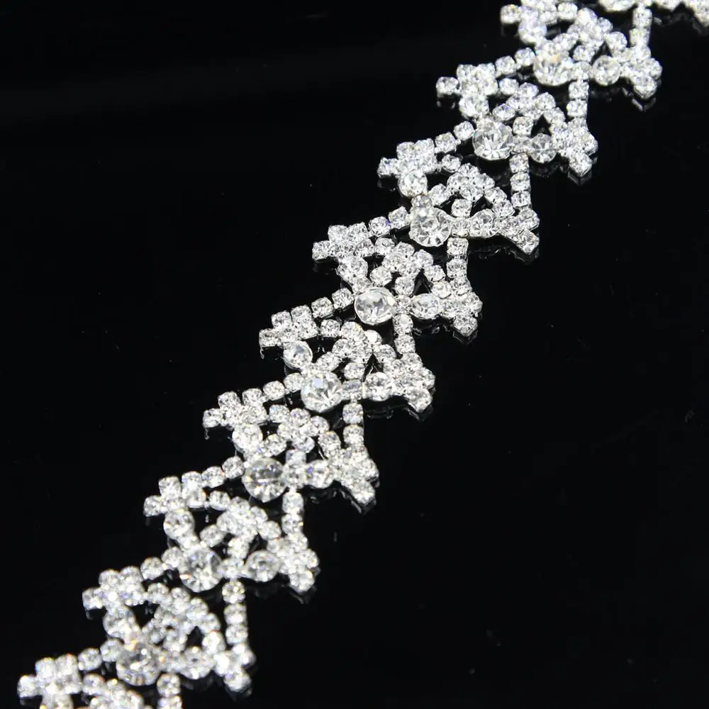 10Yards Crystal Rhinestone Cup Chain Luxury Golden Silver Ribbon Dress Decoration Trim Applique Sew on Garment Bags
10Yards Crystal Rhinestone Cup Chain Luxury Golden Silver Ribbon Dress Decoration Trim Applique Sew on Garment Bags
