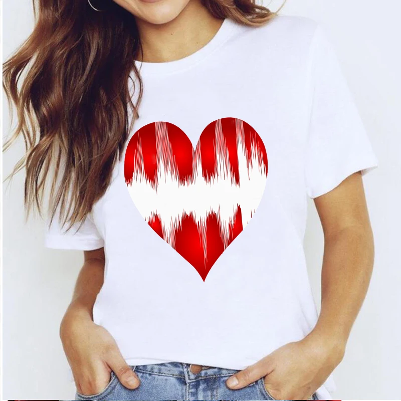 Women Oversized Harajuku Tops Summer Short Sleeve Graphic T-shirt Unisex 100% Cotton Woman Heartbeat Love Clothes Girl Fun Tees
Women Oversized Harajuku Tops Summer Short Sleeve Graphic T-shirt Unisex 100% Cotton Woman Heartbeat Love Clothes Girl Fun Tees