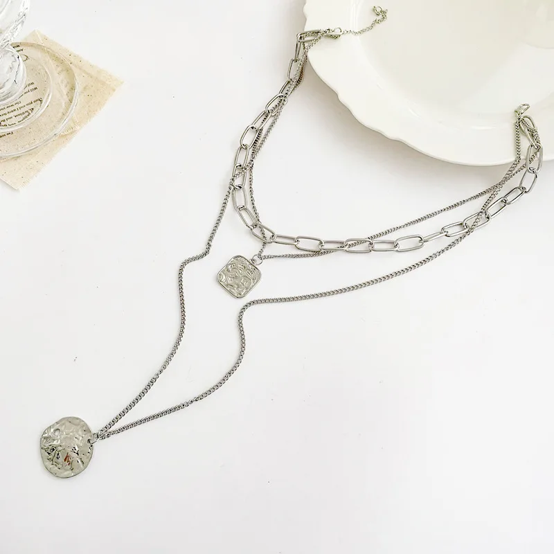 LOVOACC High Street Multi Layered Circle Geometric Coin Pendant Necklace for Women Exquisite Square Mixed Chunky Chains Necklace
LOVOACC High Street Multi Layered Circle Geometric Coin Pendant Necklace for Women Exquisite Square Mixed Chunky Chains Necklace