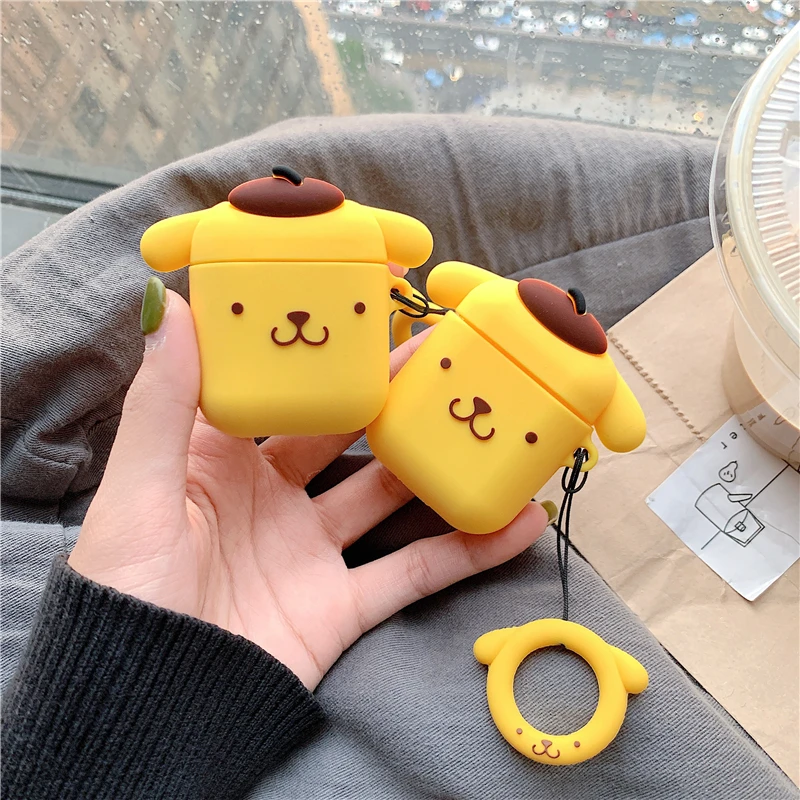 For AirPods 1 2 Case Cute Cartoon Yellow Dog Earphone Case For Airpod Case Lovely Puppy Cover Funda Finger Ring
For AirPods 1 2 Case Cute Cartoon Yellow Dog Earphone Case For Airpod Case Lovely Puppy Cover Funda Finger Ring