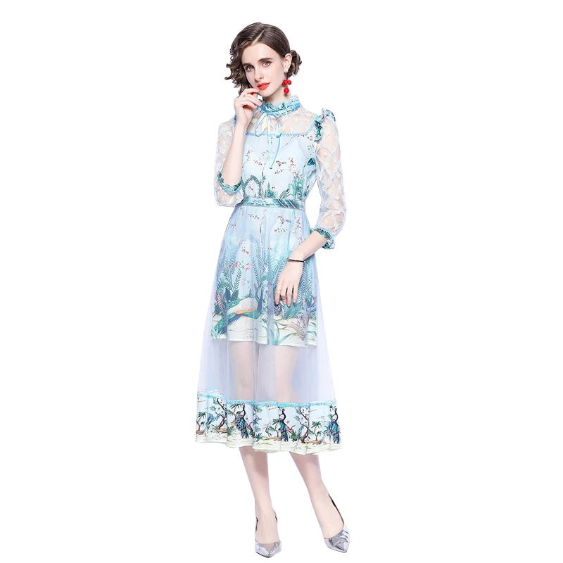 Women Elgant Party Dress 2021 New Summer Palace Vintage Elegant Mesh Embroidery Stitching Puff Sleeve Large Swing Lace Vestidos
Women Elgant Party Dress 2021 New Summer Palace Vintage Elegant Mesh Embroidery Stitching Puff Sleeve Large Swing Lace Vestidos