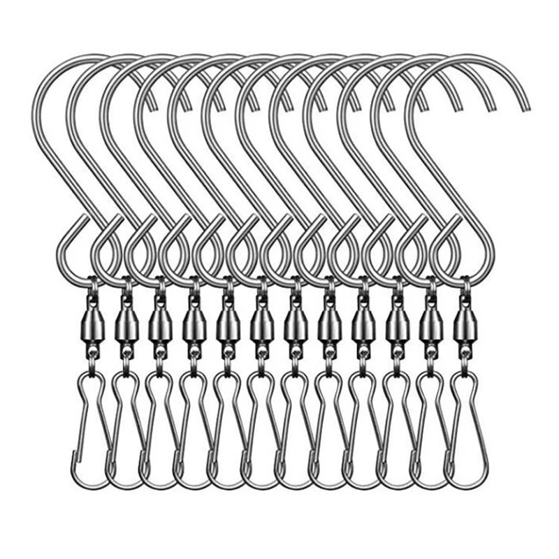 Swivel Clip Hanging Hooks Stainless Steel for Hanging Wind Spinners Wind Chimes Crystal Twisters Party Supply JDH88
Swivel Clip Hanging Hooks Stainless Steel for Hanging Wind Spinners Wind Chimes Crystal Twisters Party Supply JDH88