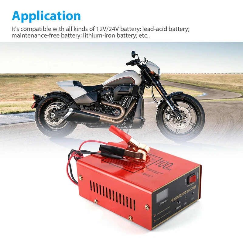 LCD Car ATV 12/24V Motorcycle Pulse Repair Battery Charger AGM Automatic US Plug
LCD Car ATV 12/24V Motorcycle Pulse Repair Battery Charger AGM Automatic US Plug
