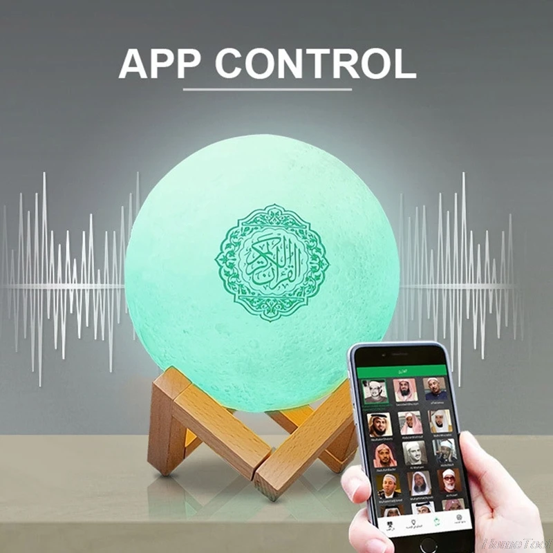 Quran Bluetooth Speaker Moon Lamp with Support Shelf APP Control Night Light with Quran Recitation Translation M06 21 
Quran Bluetooth Speaker Moon Lamp with Support Shelf APP Control Night Light with Quran Recitation Translation M06 21