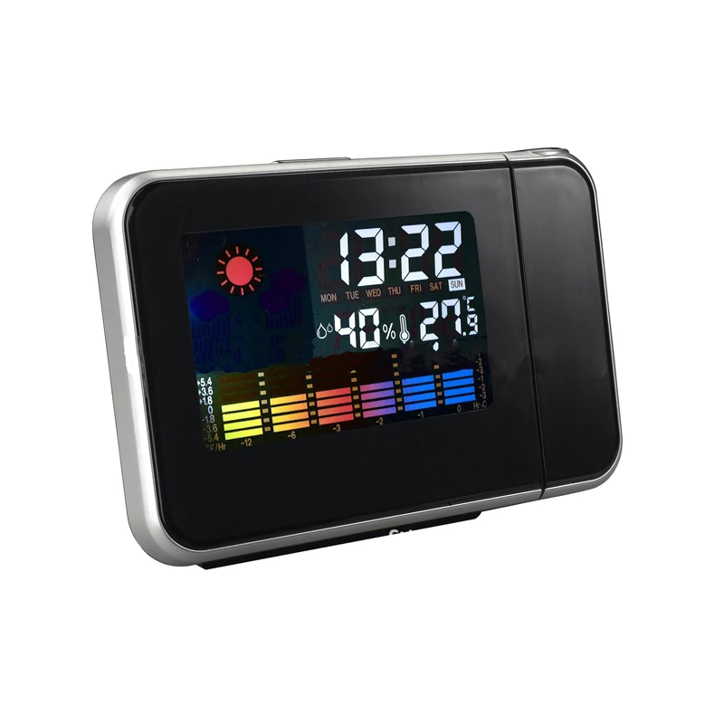Rotary Led Projection Clock Color Screen Innovation Sleepy Weather Forecast Clock Intelligent Weather Clock Living Room Bedroom
Rotary Led Projection Clock Color Screen Innovation Sleepy Weather Forecast Clock Intelligent Weather Clock Living Room Bedroom