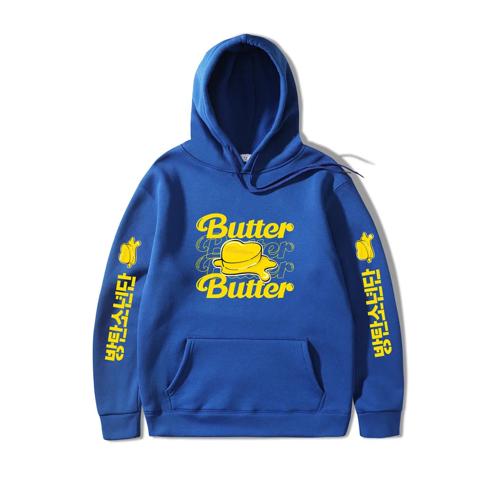 2021 New Album BTS Butter Oversized Hoodie Sweatshirt Men's Streetwear Fall Winter Men's and Women's Harajuku Hooded Sweatshirt
2021 New Album BTS Butter Oversized Hoodie Sweatshirt Men's Streetwear Fall Winter Men's and Women's Harajuku Hooded Sweatshirt