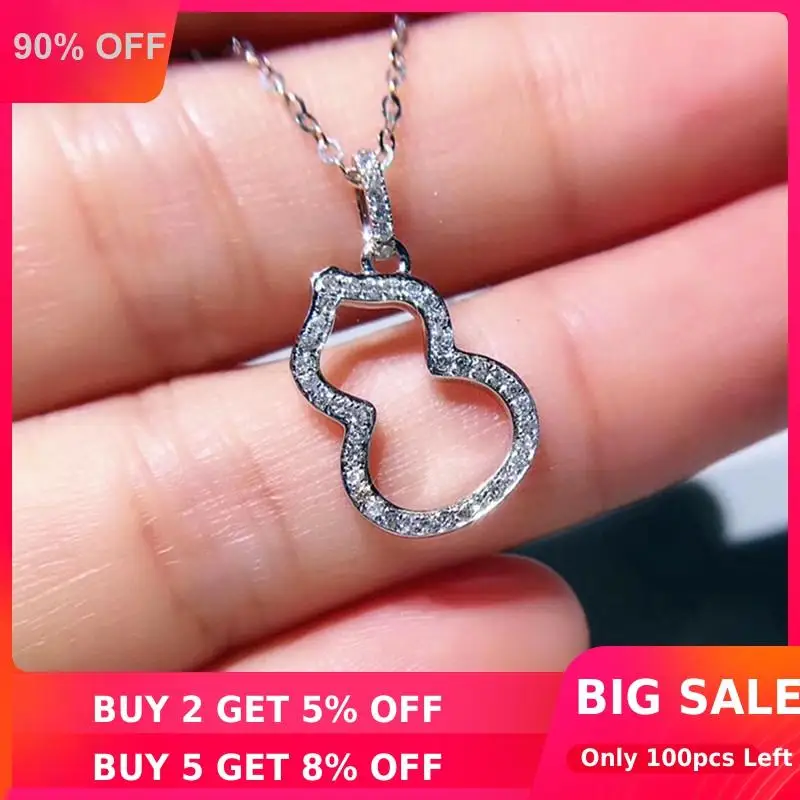Gourd shape Diamond Pendant Real 925 Sterling Silver Charm Party Wedding Pendants Necklace For Women Bridal moissanite Jewelry
Gourd shape Diamond Pendant Real 925 Sterling Silver Charm Party Wedding Pendants Necklace For Women Bridal moissanite Jewelry