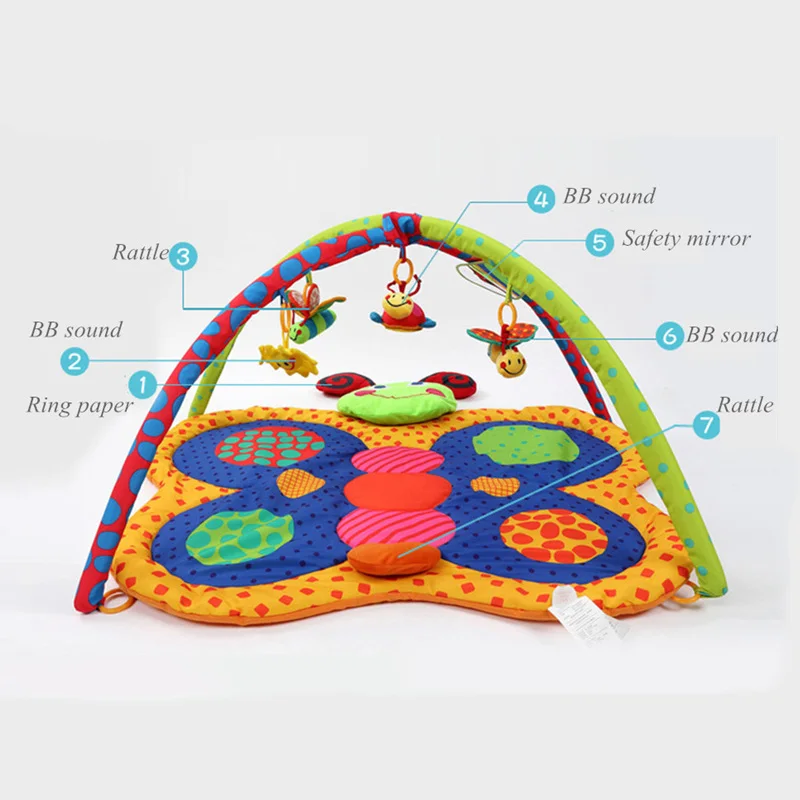 Baby Toys Gift Play Gym Mat Soft Infant Floor Carpet 3D Activity Play Mat Multifunction Rattles BB Safety Mirror Kids Rug 
Baby Toys Gift Play Gym Mat Soft Infant Floor Carpet 3D Activity Play Mat Multifunction Rattles BB Safety Mirror Kids Rug