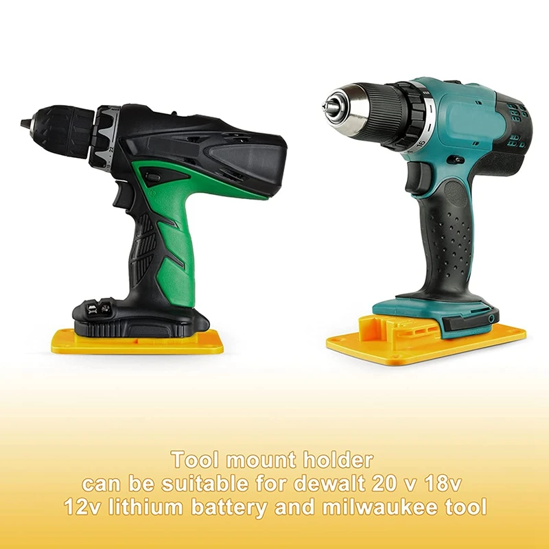 1 Sets Tool Mount Holder Compatible for Dewalt 20V 12V Lithium Battery, Tools Ready Dock Mount Holder in Yellow
1 Sets Tool Mount Holder Compatible for Dewalt 20V 12V Lithium Battery, Tools Ready Dock Mount Holder in Yellow