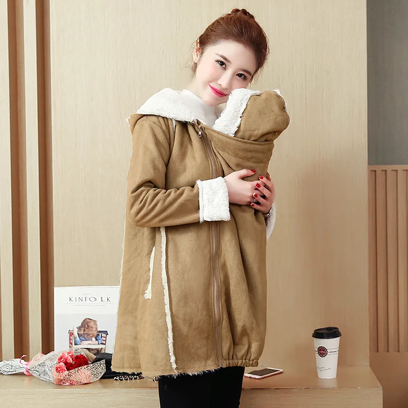 Maternity Hoodies Women Kangaroo Baby Carrier Jacket Outerwear Warm Wool Liner Autumn Coat For Pregnant Womens Size M-2XL
Maternity Hoodies Women Kangaroo Baby Carrier Jacket Outerwear Warm Wool Liner Autumn Coat For Pregnant Womens Size M-2XL
