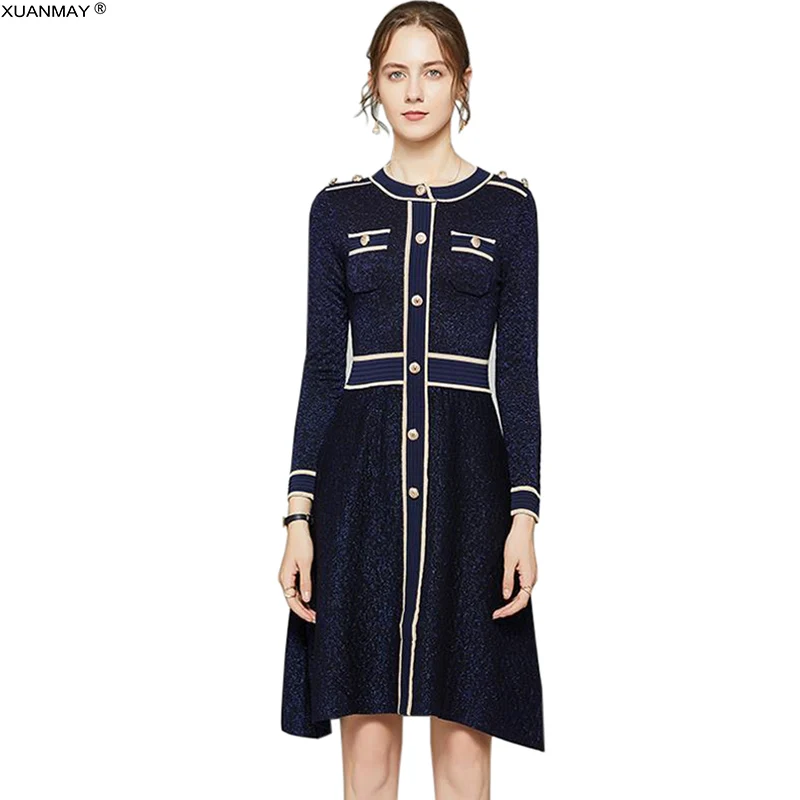Autumn Long Sleeve Sweater Dress Brand Design Bright Silk Decoration Job Seeker Knit Dress Long Style 2021 Autumn Sweater Dress
Autumn Long Sleeve Sweater Dress Brand Design Bright Silk Decoration Job Seeker Knit Dress Long Style 2021 Autumn Sweater Dress
