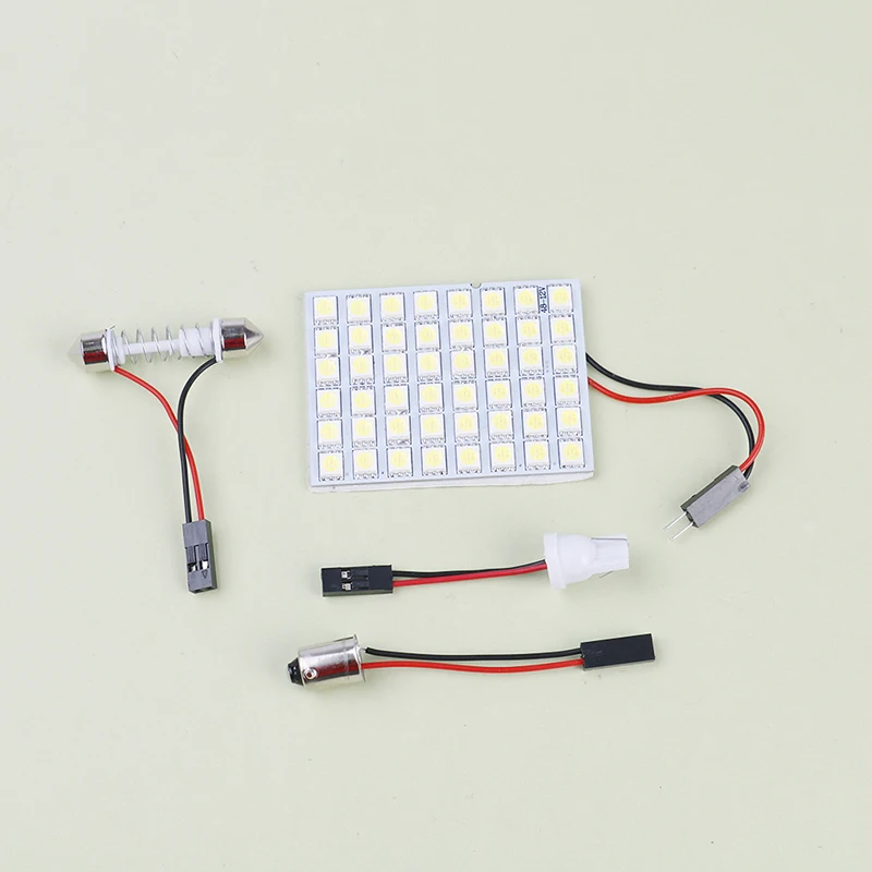 1Pcs Reading Map Lamp Bulb Light BA9S 3Adapter DC 12v White 48 Smd Cob Led Panel Auto Interior
1Pcs Reading Map Lamp Bulb Light BA9S 3Adapter DC 12v White 48 Smd Cob Led Panel Auto Interior