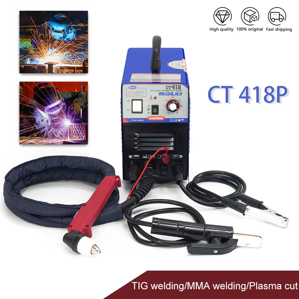 Plasma Cutter 120A IGBT DC Inverter Plasma Cutting Machine TIG/CUT/MMA Welding Machine CNC CT418P Welder Machine 220V
Plasma Cutter 120A IGBT DC Inverter Plasma Cutting Machine TIG/CUT/MMA Welding Machine CNC CT418P Welder Machine 220V