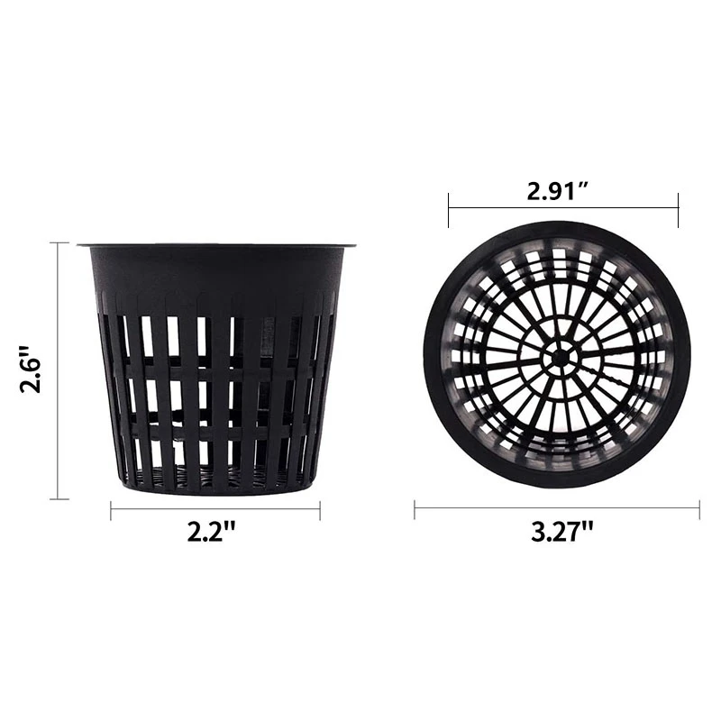 60 Pack 3 Inch Net Cups Slotted Mesh Wide Lip Filter Plant Net Pot Bucket Basket for Hydroponics
60 Pack 3 Inch Net Cups Slotted Mesh Wide Lip Filter Plant Net Pot Bucket Basket for Hydroponics