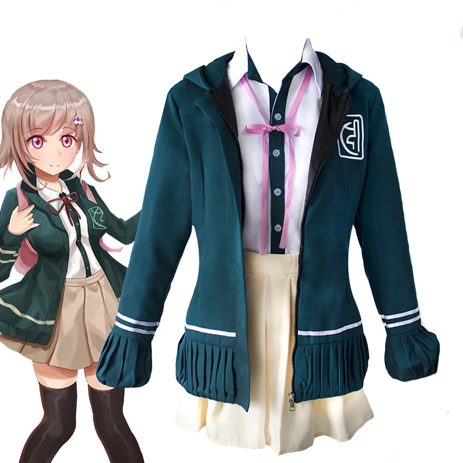 Bazzery Anime Cosplay DanganRonpa 2 Costumes Chiaki Nanami School Uniform Suits Jacket Shirt Skirt Girls Women Halloween Clothes
Bazzery Anime Cosplay DanganRonpa 2 Costumes Chiaki Nanami School Uniform Suits Jacket Shirt Skirt Girls Women Halloween Clothes