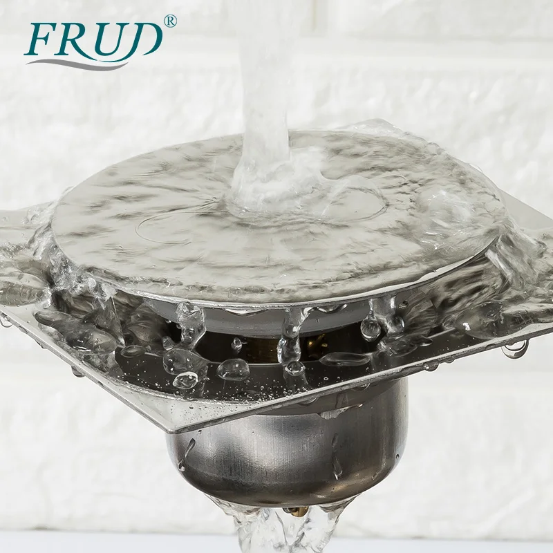 Сливная сливная плитка FRUD для ванной комнаты быстрая квадратные сливы Ловца