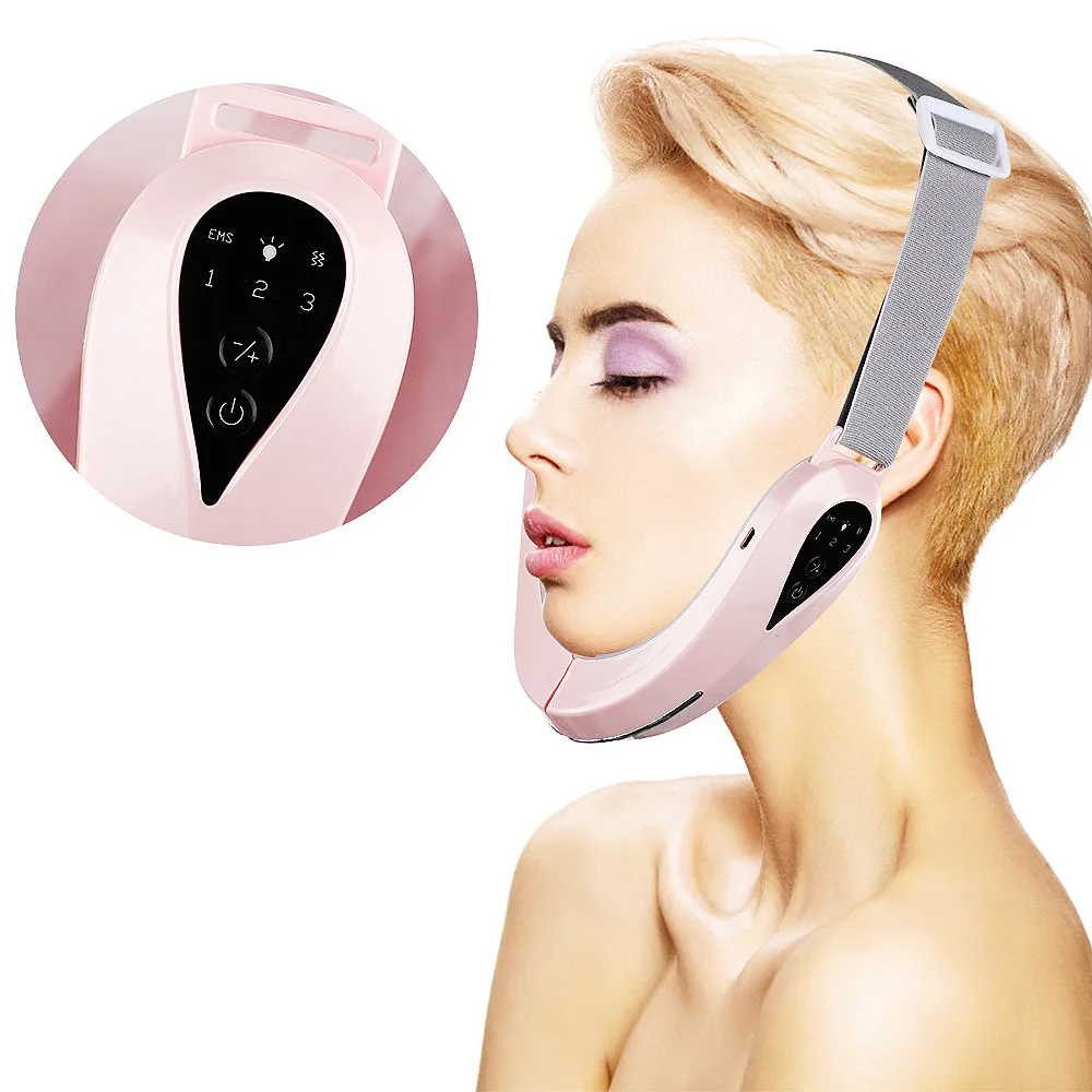 Facial Massager V-Line Lift Up Belt Chin Lift Belt Machine Red Light Blue Light LED Face Slimming Vibration Massager Face Liftin
Facial Massager V-Line Lift Up Belt Chin Lift Belt Machine Red Light Blue Light LED Face Slimming Vibration Massager Face Liftin