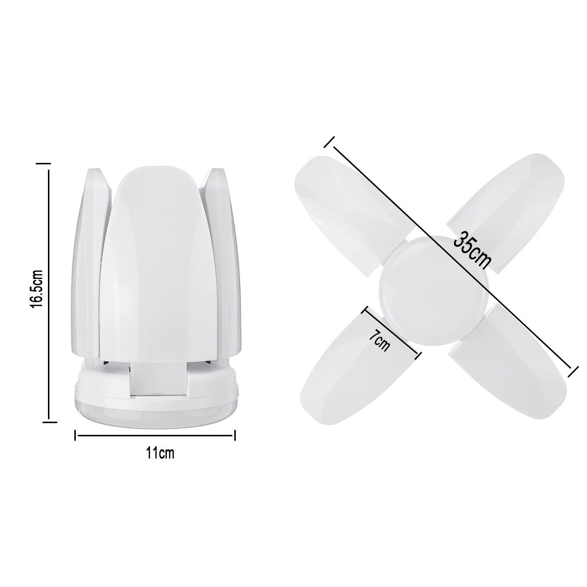 3Pcs 100W White Foldable 4 Blade Fan LED Lamp E27/E26 95-265V 90 Degrees Adjustable Ceiling Garage Industrial Workshop Light
3Pcs 100W White Foldable 4 Blade Fan LED Lamp E27/E26 95-265V 90 Degrees Adjustable Ceiling Garage Industrial Workshop Light