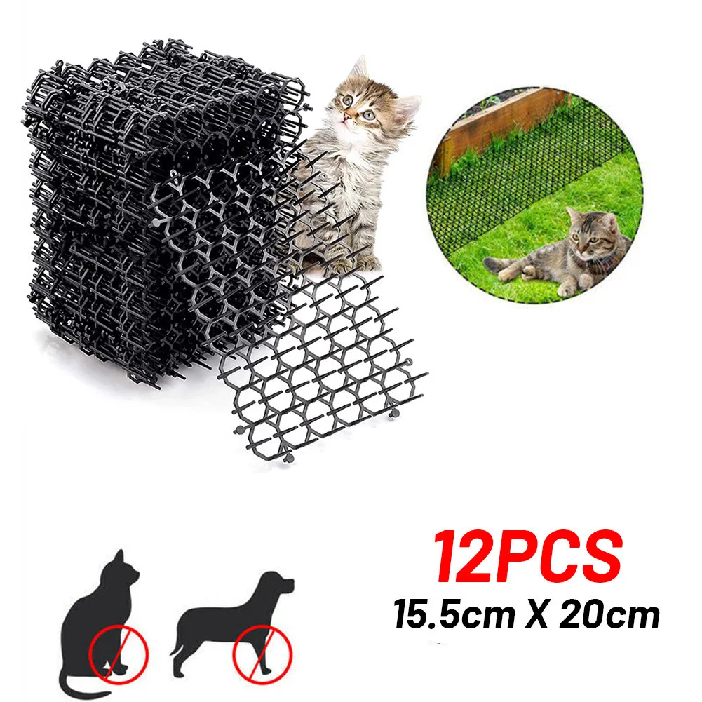 12pcs Garden Anti-cat Pricking Mat Plastic 15.5CM*20CM Cat Scat Mat Spike Cat Pest Deterrent Garden Repellent Animal Scarer
12pcs Garden Anti-cat Pricking Mat Plastic 15.5CM*20CM Cat Scat Mat Spike Cat Pest Deterrent Garden Repellent Animal Scarer
