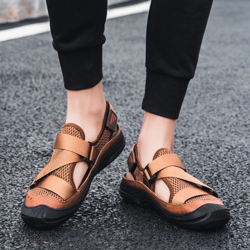 Sandal Man Leather Sandalet Erkek Sandalle Homme Beach Sandals For Men Men's Rubber Sandalen Herren Male Sandal
Sandal Man Leather Sandalet Erkek Sandalle Homme Beach Sandals For Men Men's Rubber Sandalen Herren Male Sandal
