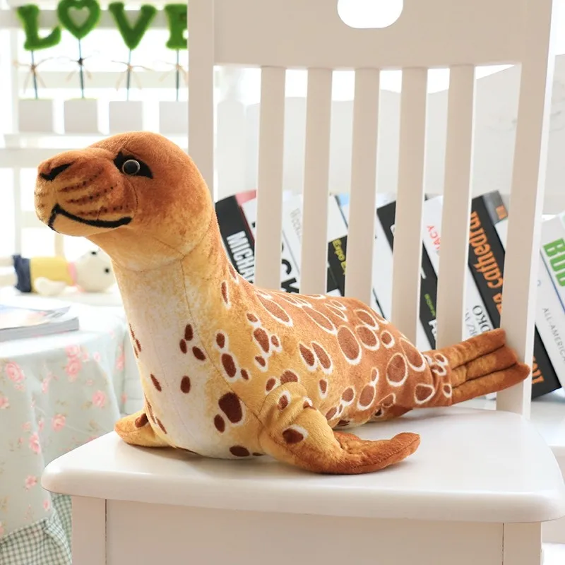 High Quality Lifelike Stuffed Seal Plush Toys Sea Dog Sea Animals Seal for Kid's Birthday Gifts 
High Quality Lifelike Stuffed Seal Plush Toys Sea Dog Sea Animals Seal for Kid's Birthday Gifts