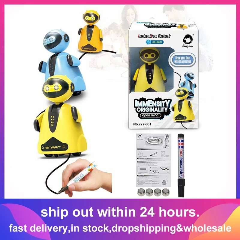 Следуйте любой тянутой линии волшебная ручка Индуктивная модель робота Детская игрушка подарок 
Следуйте любой тянутой линии волшебная ручка Индуктивная модель робота Детская игрушка подарок