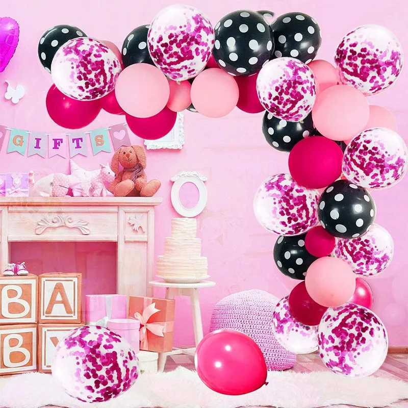 1set Pink Black balloons Garland Latex Ballons Arch Happy Birthday Party Decor Kids Adult Wedding Baloon Chain Baby Shower Balon
1set Pink Black balloons Garland Latex Ballons Arch Happy Birthday Party Decor Kids Adult Wedding Baloon Chain Baby Shower Balon