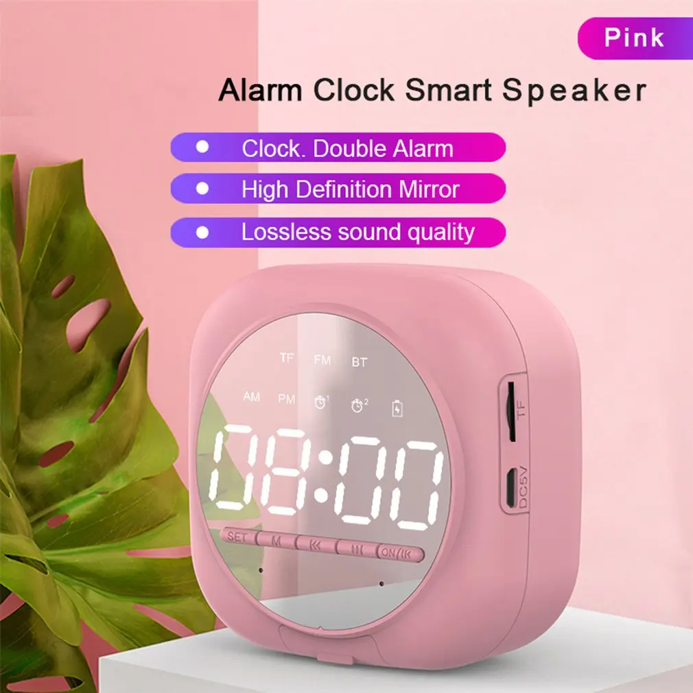 Digital Led Mirror Alarm Clock Snooze Table Clock Wake Up Light Dual Alarm Clock Wireless Speaker FM Radio Stereo Sound
Digital Led Mirror Alarm Clock Snooze Table Clock Wake Up Light Dual Alarm Clock Wireless Speaker FM Radio Stereo Sound