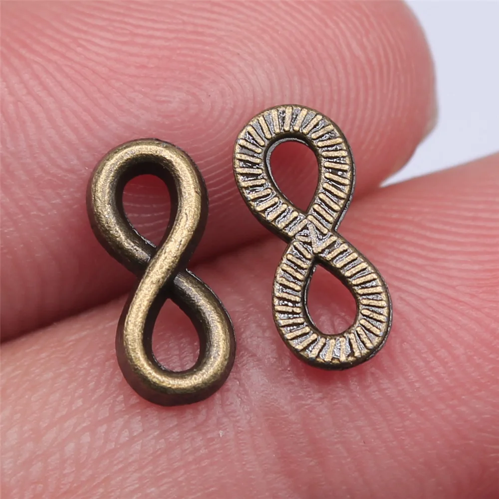 40pcs 12x5mm Antique Bronze Color Infinity Connector Charms For Jewelry Making A10311
40pcs 12x5mm Antique Bronze Color Infinity Connector Charms For Jewelry Making A10311