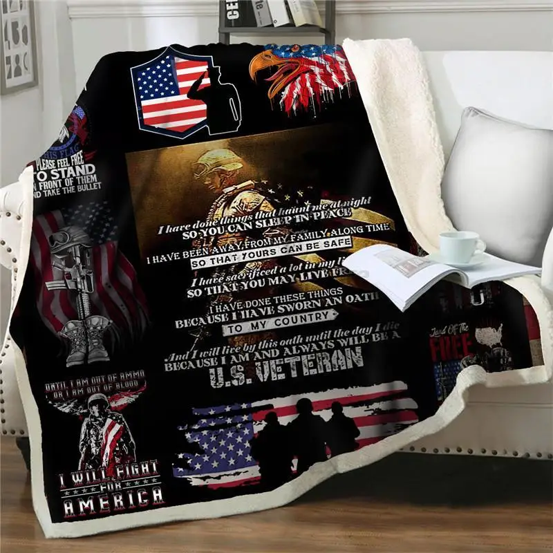 Veteran 3D Druck Plüsch Fleece Werfen Decken Erwachsene Mode Quilts Hause Büro Washable Soft Flanell Sherpa Decke Für Betten Sof
Veteran 3D Druck Plüsch Fleece Werfen Decken Erwachsene Mode Quilts Hause Büro Washable Soft Flanell Sherpa Decke Für Betten Sof