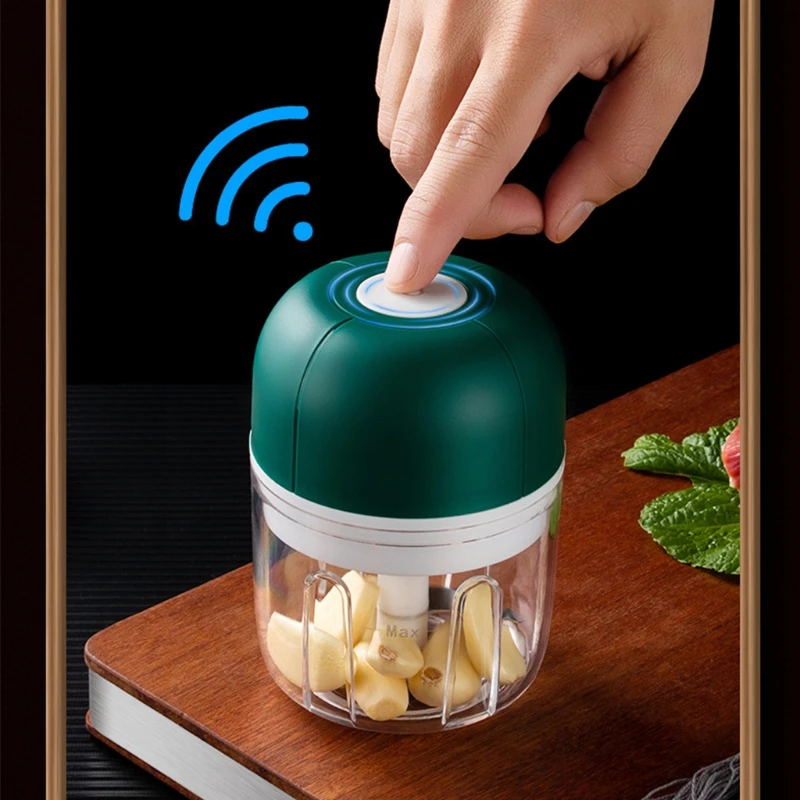100/250ml Electric Garlic Chopper Handheld Wireless Garlic Press Masher Mincer Vegetable Chili Meat Food Processor USB Blender
100/250ml Electric Garlic Chopper Handheld Wireless Garlic Press Masher Mincer Vegetable Chili Meat Food Processor USB Blender