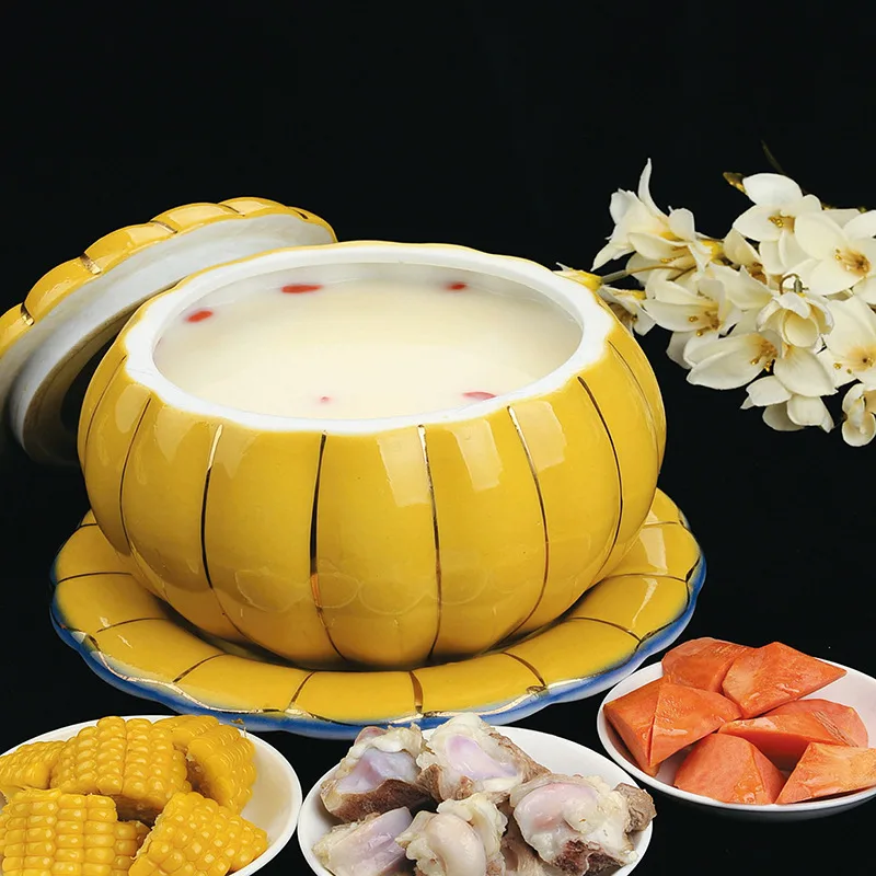 Керамическая подставка в виде тыквы с крышкой, кухонное приспособление, Сервировочная чаша для ресторана, кухонная посуда для микроволново...
Керамическая подставка в виде тыквы с крышкой, кухонное приспособление, Сервировочная чаша для ресторана, кухонная посуда для микроволново...