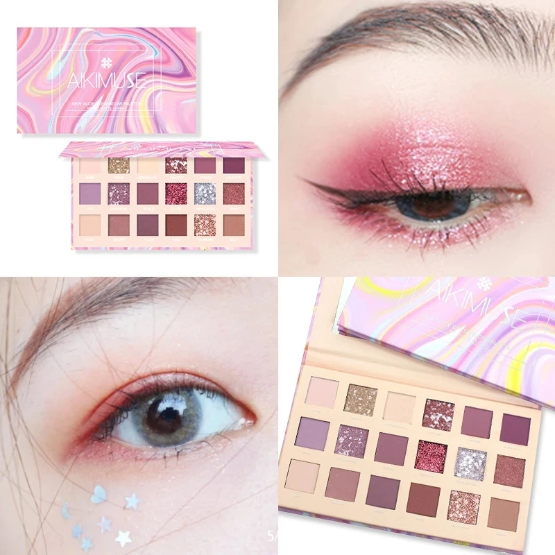 18 Colors Eye Shadow Palette Matte Shimmer Bright Desert Rose Eyeshadow Waterproof Sweatproof Long Duration Makeup Tray TSLM1
18 Colors Eye Shadow Palette Matte Shimmer Bright Desert Rose Eyeshadow Waterproof Sweatproof Long Duration Makeup Tray TSLM1