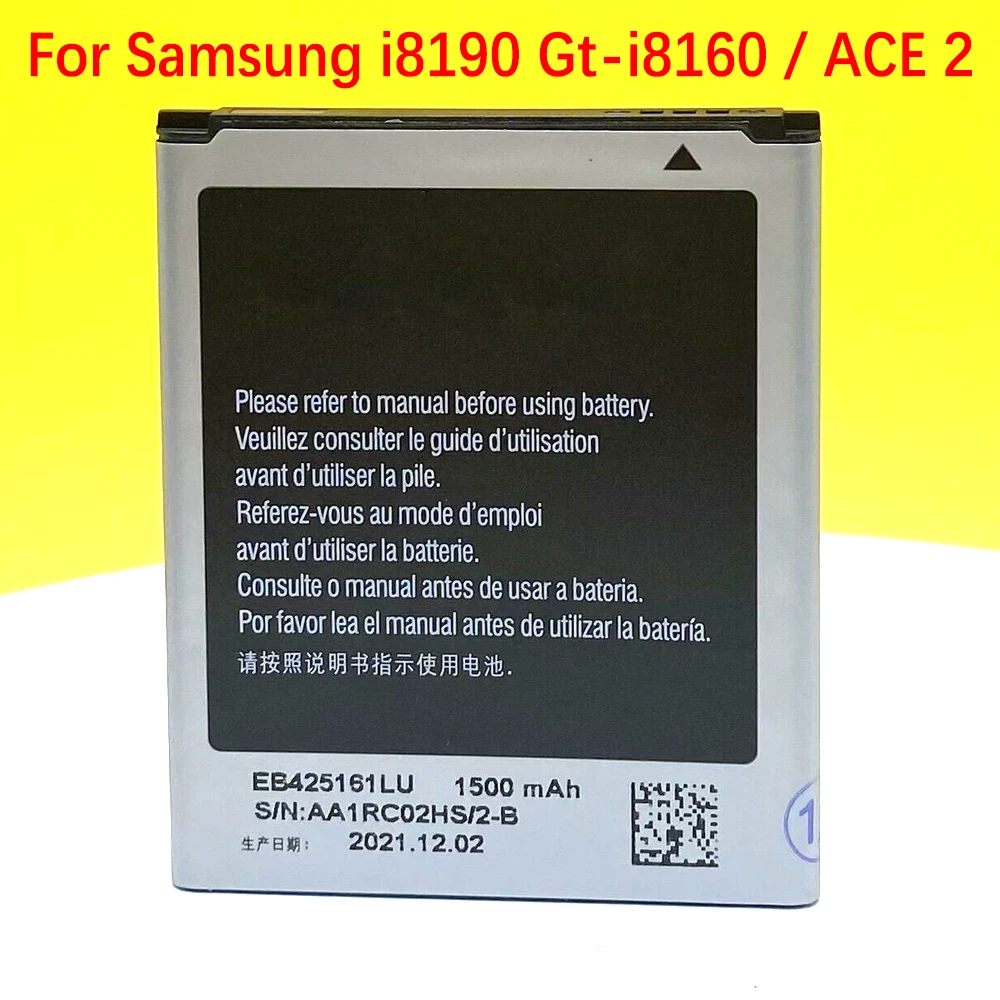 New Original EB425161LU Battery For Samsung ACE 2 II/i8190 S III mini/gt-i8160 GT-S7562L S7560 S7566 S7568 S7572 S7580 i8190
New Original EB425161LU Battery For Samsung ACE 2 II/i8190 S III mini/gt-i8160 GT-S7562L S7560 S7566 S7568 S7572 S7580 i8190