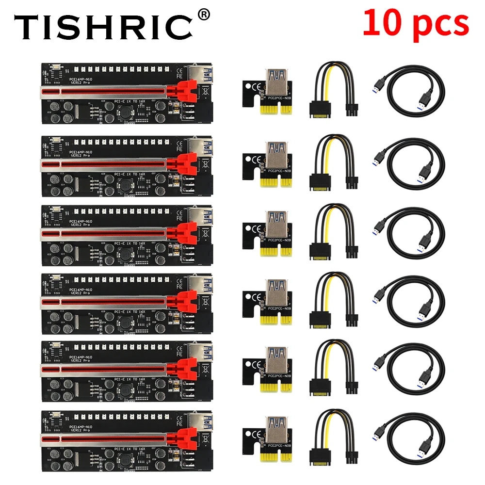 10PCS TISHRIC New 012 Pro PCIE Riser For Video Card Riser Pci Express X16 With 3528 Colorful Flash LED For Bitcoin GPU Mining
10PCS TISHRIC New 012 Pro PCIE Riser For Video Card Riser Pci Express X16 With 3528 Colorful Flash LED For Bitcoin GPU Mining