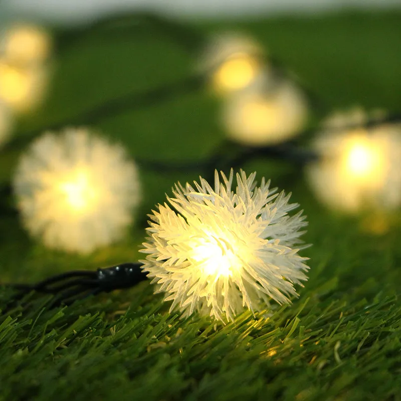 5M 20LED Dandelion-Ball Solar Lighting Strings Christmas Party Decor Outdoor Fairy String Outdoor Holiday Lighting
5M 20LED Dandelion-Ball Solar Lighting Strings Christmas Party Decor Outdoor Fairy String Outdoor Holiday Lighting