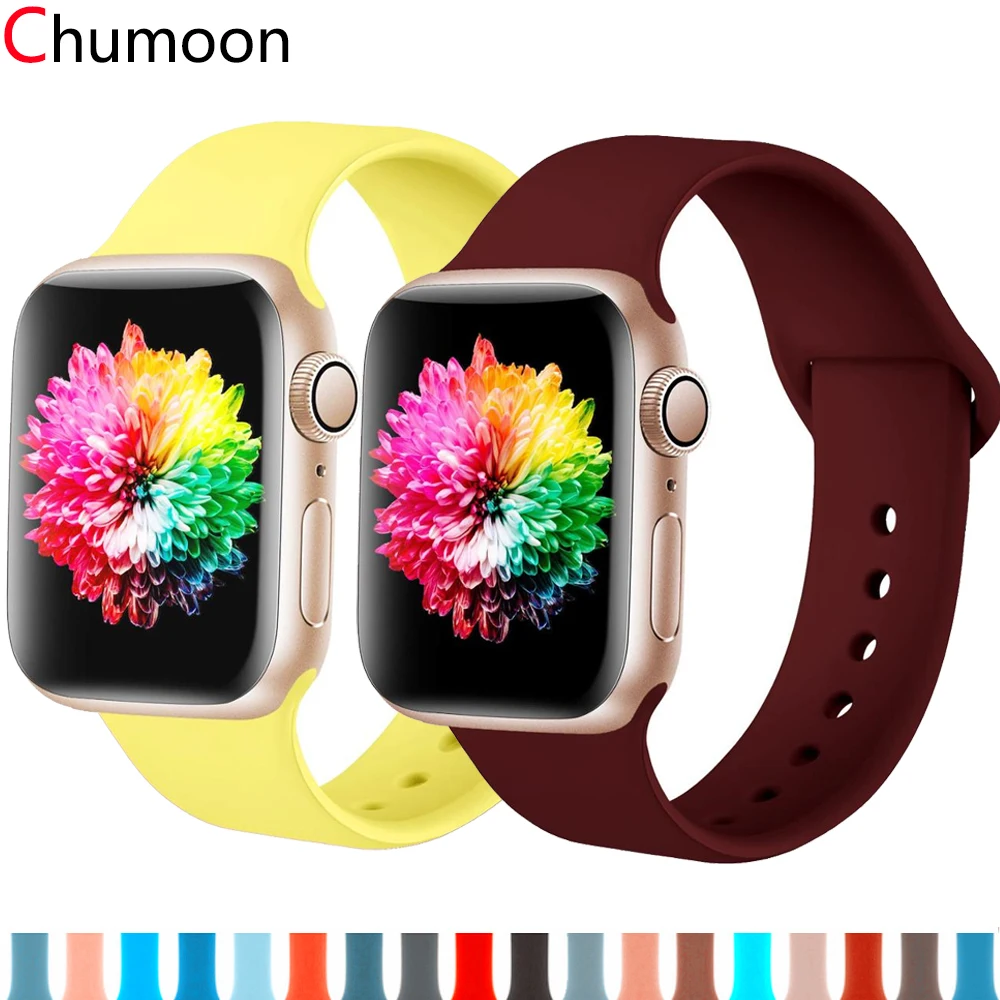 Strap For Apple Watch band 40mm 44mm 38mm 42 mm Sport Silicone belt smartwatch bracelet watchband iwatch series 1 2 3 4 5 SE 6
Strap For Apple Watch band 40mm 44mm 38mm 42 mm Sport Silicone belt smartwatch bracelet watchband iwatch series 1 2 3 4 5 SE 6