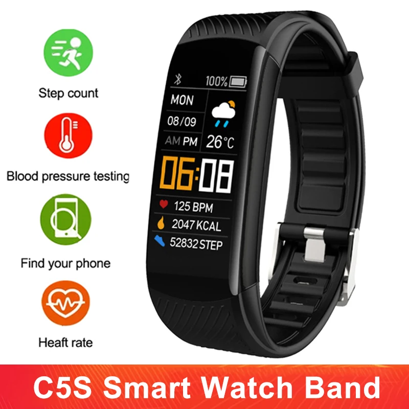 NEW Fitness Bracelet Blood Pressure Measurement Pedometer Smart Band Hear Rate Monitor Waterproof Health Tracker Watch | Электроника