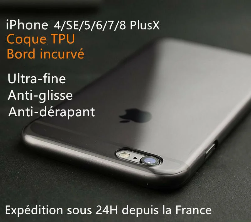 COQUE ETUI HOUSSE LUXE - FOR IPHONE 8/7/6/6S/Plus/SE/4/5/5S/X SILICONE TRANSPARENT
COQUE ETUI HOUSSE LUXE - FOR IPHONE 8/7/6/6S/Plus/SE/4/5/5S/X SILICONE TRANSPARENT